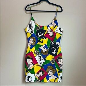 FashionNova Popart Strappy Mini Dress Size 2X